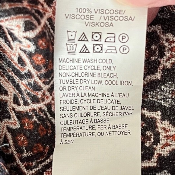 Lucky Brand Bohemian Boho Blouse Size XS - Picture 9 of 11